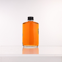 Vide clair jus de fruits boisson verrerie Portable vin esprit liqueur bouteille en verre avec bouchon en aluminium