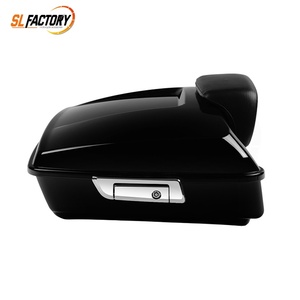 Nueva Bolsa Trasera para Motocicleta, Color Negro Brillante, Tamaño <span class=keywords><strong>Chopper</strong></span> de 10.7 Pulgadas, con <span class=keywords><strong>Respaldo</strong></span>, Compatible con Harley Touring Road Street Glide 2014-2023 - Product Image 6