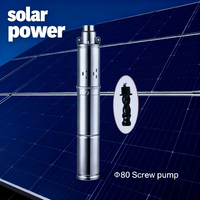 Pompe à eau submersible à vis sans balais 72V 3 pouces 150M alimentée par énergie solaire pour puits forés, pompe solaire domestique pour puits profond en acier inoxydable