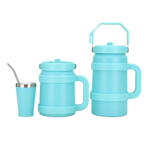 Gran Oferta Nuevo Diseño Vaso Térmico de Acero Inoxidable de 50 oz con Aislamiento al Vacío, Diseño de Dibujos Animados, Asa y Pajita, Gran Capacidad, para Vino, Regalos para Exteriores, Vaso de Regalo - Product Image 4