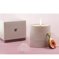 Pot en céramique européen personnalisé de 240 ml, bougie simple en céramique de luxe, couleur aromathérapie