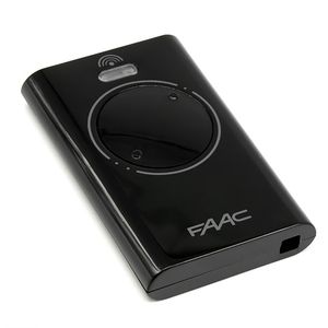 Télécommande Faac Slh Lr noire à 2 canaux Xt2 868 Mhz à code roulant pour opérateurs de portes de garage et de hangars - Product Image 2