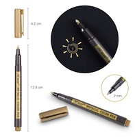 Ensemble de marqueurs métalliques à pointe fine, 10 couleurs, stylos à peinture pour scrapbooking, papier cartonné noir, projets d'artisanat