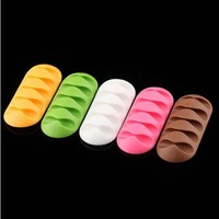 Organiseur de câbles magnétique adhésif en silicone HY7, clips portables pour la gestion des câbles de bureau, pour fabricant de placards, marque personnalisée