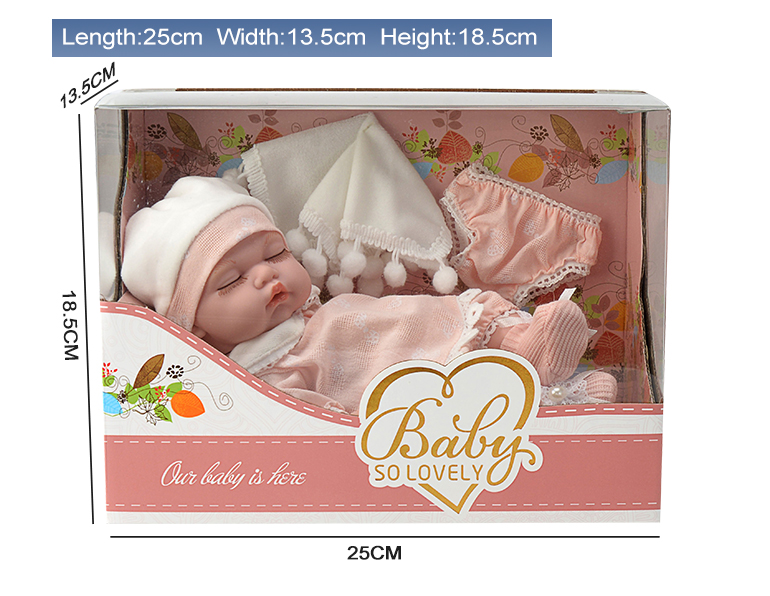 Vollence Bambola Neonata 31cm in Silicone, Bambola Realistica