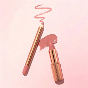 Luxurious beauty cosmetics create a perfect makeup look. Eye shadow, lipstick, face cream, concealer and setting powder - Product Image 1
