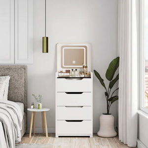 2026 <span class=keywords><strong>Mini</strong></span> coiffeuse avec miroir multifonctionnel maquillage vanités ensemble avec lumières <span class=keywords><strong>table</strong></span> de chevet coiffeuse - Product Image 1