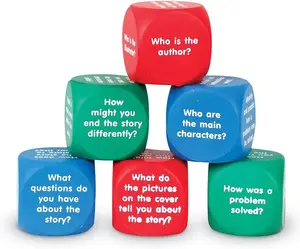 Custom Size and Logo Colorful Game Dice For Kids and Adults 12 Sided Foam Dice Talk for Education