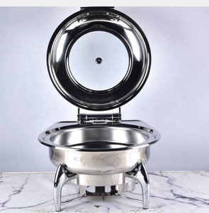 Réchaud de buffet visible en acier inoxydable 2025 <span class=keywords><strong>ovale</strong></span> et carré avec support en plastique équipement de cuisine - Product Image 3
