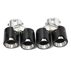 Ujung Knalpot Serat Karbon Stainless Steel <span class=keywords><strong>M</strong></span> Performance untuk bmw G20 G21 G23 G42 M240i M340i M440i - Product Image 1