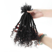 Extensions de dreadlocks 100% cheveux humains Lisa Locs 8 pouces 10 pouces 0,6 cm couleur naturelle Fabricant OEM Vente en gros