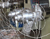 SJSZ65-máquina de fabricación de tuberías, tubo de doble salida de PVC, 250 kg/h