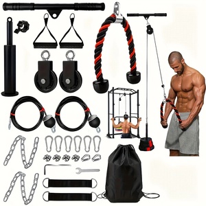 Ensemble de système de <span class=keywords><strong>poulie</strong></span> de <span class=keywords><strong>corde</strong></span> de vente chaude ensemble de système de <span class=keywords><strong>poulie</strong></span> de <span class=keywords><strong>corde</strong></span> d'attachement de pulldown de gymnastique à domicile - Product Image 1