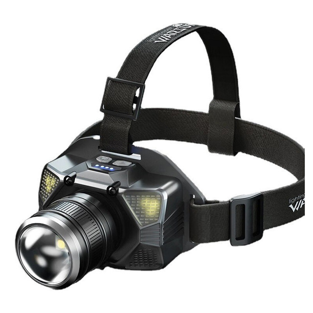 WARSUN W81S Strong Light Head Light Long Range Charging Head Mounted LED Mine Light Night Fishing Zoom Induction Head Light