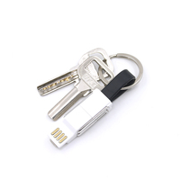 2024 Top ventes Mini câble de charge magnétique 6 en 1 porte-clés câble Micro USB pour Iphone Type C tout en un câble de données