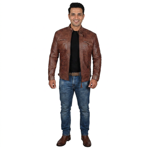 2026 <b>Leather</b> <b>Jackets</b> Cheap Price High Quality Black Lather <b>Jackets</b> <b>Winter</b> <b>Leather</b> <b>Jacket</b> for Men - Product Image 1