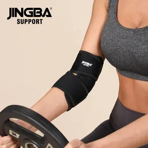 JINGBA 공장 ISO 조정 가능한 스포츠 팔꿈치 보호대 성인용 팔꿈치 슬리브 야외 배드민턴 테니스에 대한 유연한 맞춤