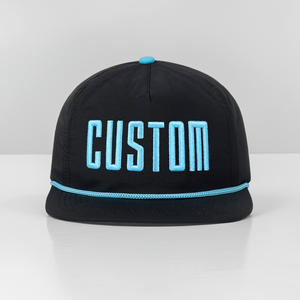 Gorras de Béisbol Personalizadas con Logotipo Bordado en 3D, 5 Paneles, Sin Estructura, Lisas, Deportivas, con Visera Plana, Cierre a Presión con Cuerda Ri 256, Diseño de <span class=keywords><strong>Gorra</strong></span> de Béisbol - Product Image 4