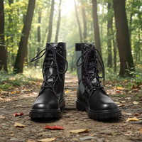 Bottes d'entraînement unisexes Marty de haute qualité et tendance, à talon large, mi-mollet, pour printemps/hiver/automne, avec empeigne double couche et semelle extérieure variée
