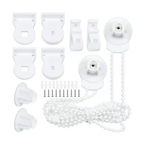 2 Set 25mm Roller Blind Fittings Plastic Brackets Beaded Chain Rolling Blind Accessories For Window Blind