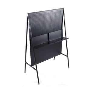 Paneles de tablero de clavijas de Metal <span class=keywords><strong>Gondala</strong></span> independientes de estilo moderno, estantes de exhibición, antióxido con recubrimiento en polvo para accesorios de tienda minorista - Product Image 5