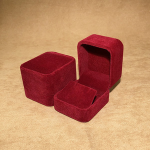 Factory wholesale custom red velvet <b>jewelry</b> <b>boxes</b> for rings, earrings, pendants, <b>necklaces</b> and bracelets, high end <b>jewelry</b> <b>boxes</b> - Product Image 2