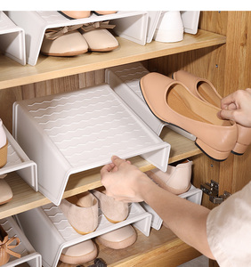 Usine Moderne En Plastique Pp Accueil Affichage Étagère À Chaussures Organisateur Pour Le Stockage - Product Image 2