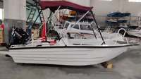 Bateau/Yacht de sport de luxe personnalisable avec coque en aluminium, bateau à rames haut de gamme vendu en usine