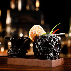 Vente en gros <span class=keywords><strong>Verres</strong></span> à cocktail Tasse Tiki en verre Tasse Bar Tasses Tiki en céramique personnalisées pour cocktail - Product Image 2