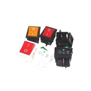 Interruptor Basculante de Alta Corriente KCD4 30A/40A |   Interruptor de 2 Posiciones SPDT de 4/6 Pines para Máquina de Soldar |   LED Rojo/Verde Iluminado - Product Image 2