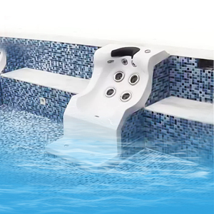 Chaise de <span class=keywords><strong>spa</strong></span> pour <span class=keywords><strong>piscine</strong></span> avec pompe de massage à air, accessoire de baignoire pour une relaxation confortable - Product Image 3