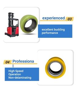 Chariot élévateur électrique TCM 330x145 mm, longue durée de vie, pneus en polyuréthane PU solides et durables - Product Image 5