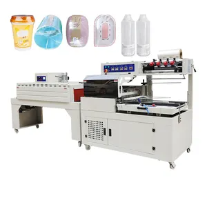 Automatic High speed Plastic Film L bar Sealing and Cutting Machine with Shrink Tunnel Packaging Machine