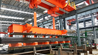 Pont roulant métallurgique à double poutre pour usine sidérurgique, à commande PLC, capacité 20-320 tonnes, pour la manutention de barres métalliques