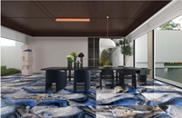 Dalles murales en granit labradorite bleu poli et émaillé, aspect marbre, 60x120 cm, pour intérieur et extérieur, panneaux en céramique