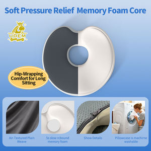 Cojín Ergonómico Tipo Donut para Alivio del Dolor de Coxis y <span class=keywords><strong>Hemorroides</strong></span>, Almohada de Asiento de Espuma Viscoelástica para Silla de Oficina y Automóvil - Product Image 3