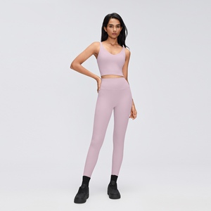 Conjunto Deportivo de Dos Piezas para Mujer, Leggings de Cintura Alta y Sujetador Deportivo de Alto Soporte, Ropa Deportiva al por Mayor, 8 Colores - Product Image 1