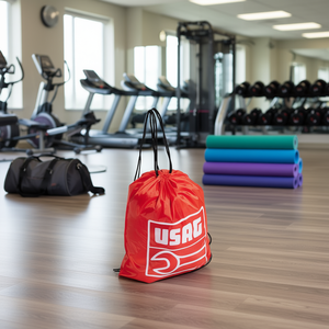 Bolsa con Cordón USAG Roja Grande para Gimnasio, Deportes y Almacenamiento - Product Image 3