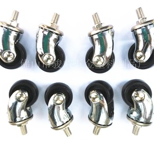 Furniture Caster 30mm PP Swivel With Brake Plate Mount Durable - Product Image 3