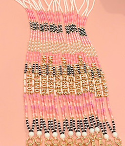 Cordón para profesores con cuentas de semillas y cierre de seguridad, ajustable, para el regreso a clases, personalizable con cuentas de letras - Product Image 4