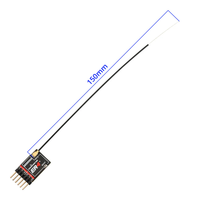 Récepteur RadioMaster ER4 ELRS 2.4G PWM 4 Canaux Haute Sensibilité pour Pièces de Voitures, Bateaux et Avions RC