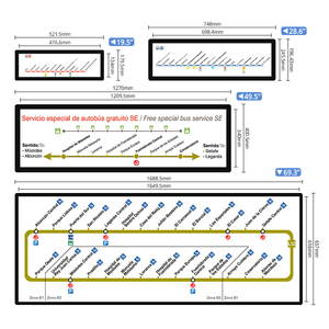Hushida 24 28 36 46 inch loại thanh Màn hình hiển thị <span class=keywords><strong>LCD</strong></span> module xe buýt đường sắt Giao thông vận tải tàu điện ngầm tàu điện ngầm thanh <span class=keywords><strong>LCD</strong></span> hiển thị - Product Image 6