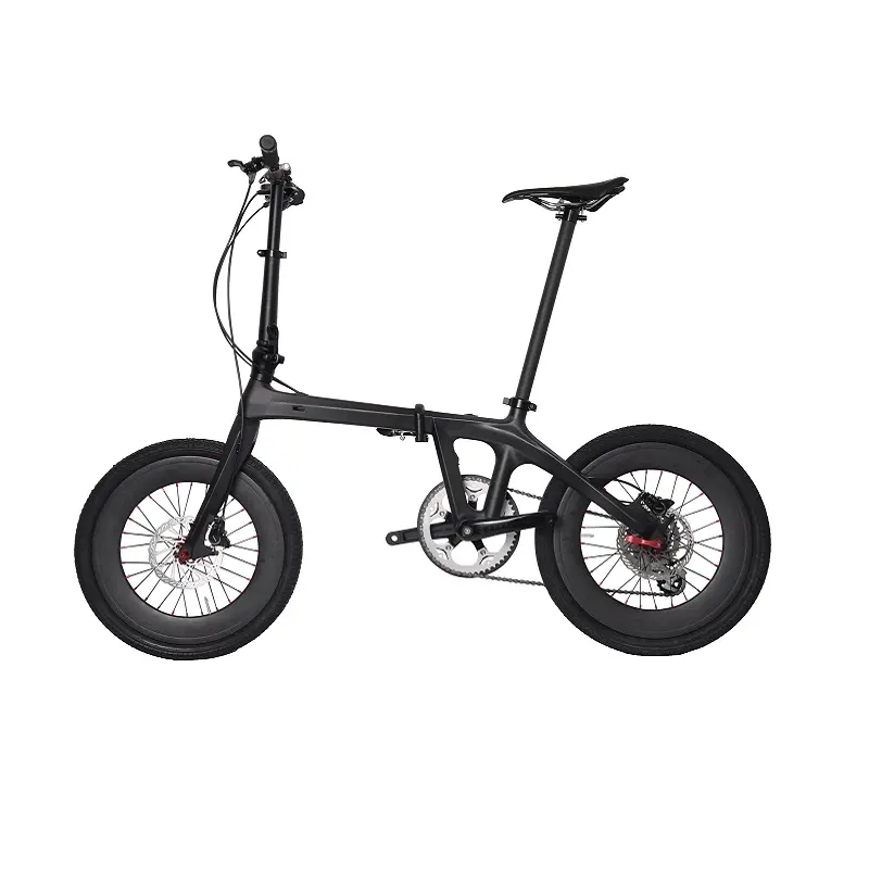 dengfu FULL Carbon Fiber folding bike black road bike carbon