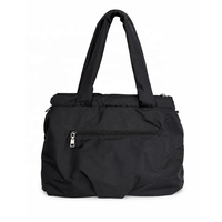 Sac fourre-tout ODM en nylon avec sangle réglable et détail nœud, grand sac à bandoulière élégant pour femme, idéal pour le quotidien, les week-ends et les voyages