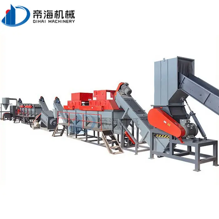 Factory Supply Waste Plastic Bottle Recycling Plastic Hard PE PP Crushing And Washing Line
