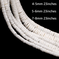 Fabrikpreis Natürliche Weiße Perlmutt-Muschelperlen in Runder Form als Abstandhalter für Schmuckherstellung DIY Armband Halskette