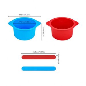 Wholesale <b>Silicone</b> Face Mask Mixing Bowl Heat Resistant Non-stick Wax Melting Pot for Hair Removal DIY Facial Skin Care <b>Tool</b> OEM - Product Image 2