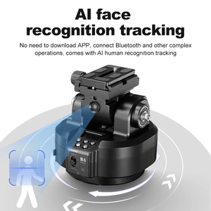 Cabezal <span class=keywords><strong>de</strong></span> Trípode Motorizado M6 con Control Remoto Inalámbrico, Seguimiento Facial por IA, Cámara Panorámica, <span class=keywords><strong>Gimbal</strong></span> para Teléfono para Grabación <span class=keywords><strong>de</strong></span> Video - Product Image 4