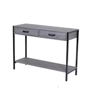 Table <span class=keywords><strong>console</strong></span> en <span class=keywords><strong>bois</strong></span> en acier inoxydable moderne avec tiroir - Product Image 4