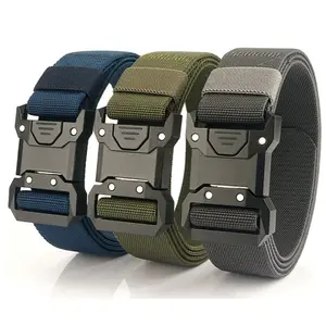 125 Cm Nylon Tactical Belt Comfortable Durable Quick Release Adjustable Metal Buckle Belt For Man Working Tactical Belt
